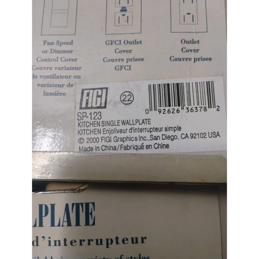 Figi New In Package Lot Of Vintage 2000/2001 Wall Switch Coverings Wallplate Y2k